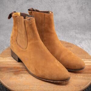 El Canelo Men's US 10 Mexico 28 Ankle Boots Botines Charros Leather Pull On